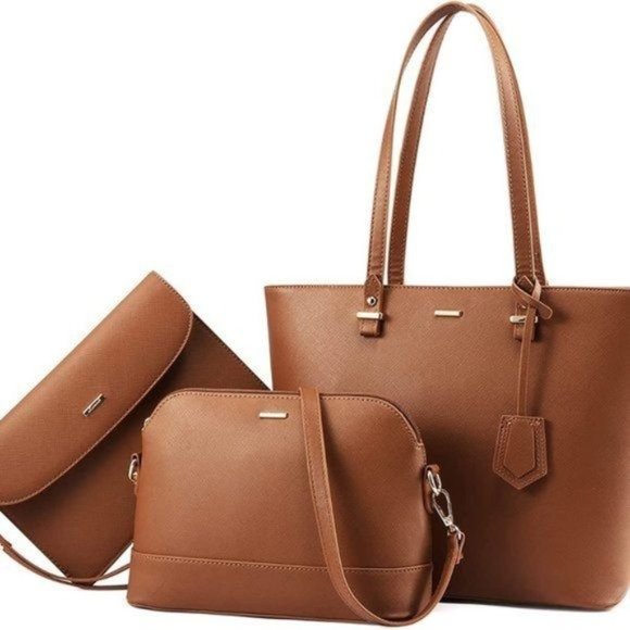 New  3pcs Purse Set   Handbags for Women Shoulder Bags Tote Satchel - Picture 12 of 16